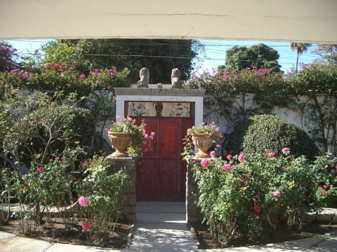 Outdoor entrance from house side