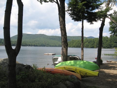 Relax at the beach w/ all the toys (view from beach not guesthouse)