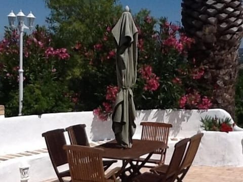 Patio by the pool