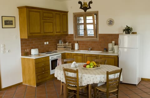 Dining area and kitchen
