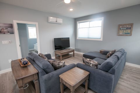 Spacious Living room with 55 inch TV