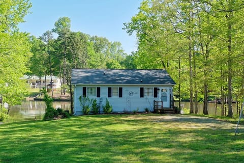Front of House, Lots of room for playing and parking 
