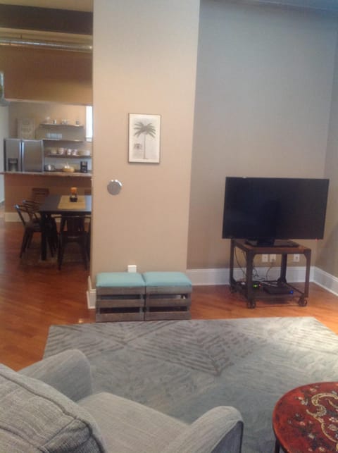 New additions - 48" flat screen tv with cable & comfortable new recliner 