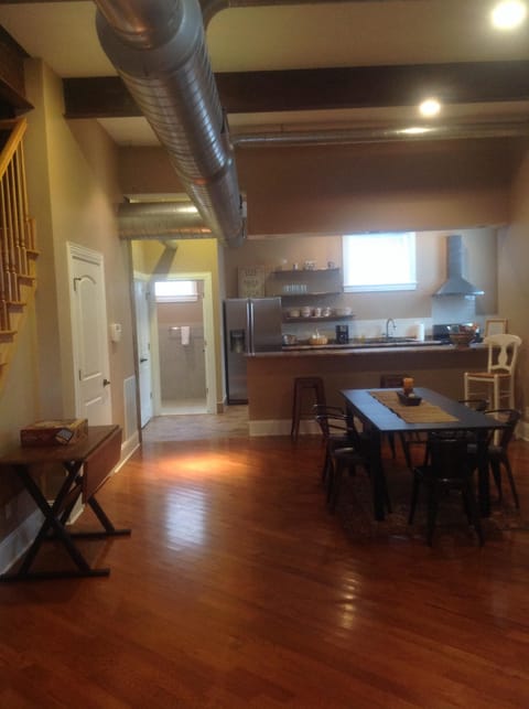 Folding table for board & card games / extra dining - more chairs in closet