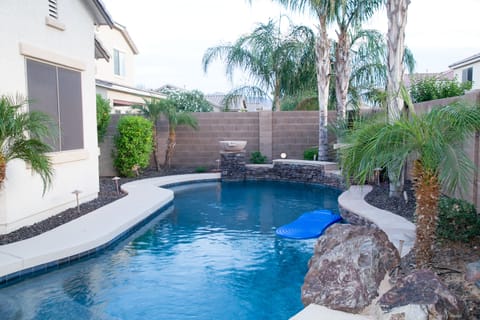 Private heated pool