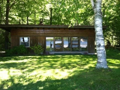 From Lower Herring Lake, you can see the lake in the reflection.