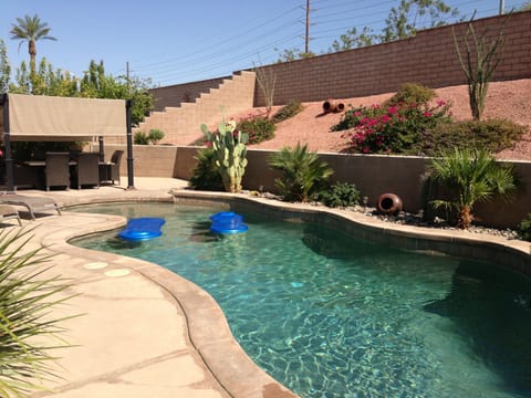 Private salt water pool and spa
