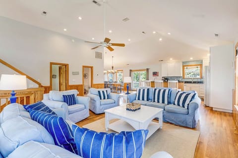 Top-Level Living Room with Deck Access