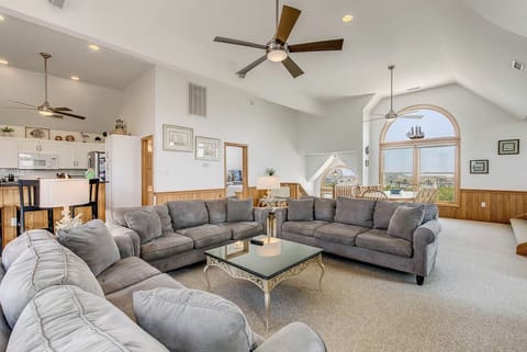 Top-Level Living Room with Deck Access