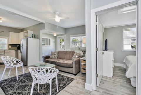 A sweeping view of the Cottage.  Bright, airy and beautiful!
