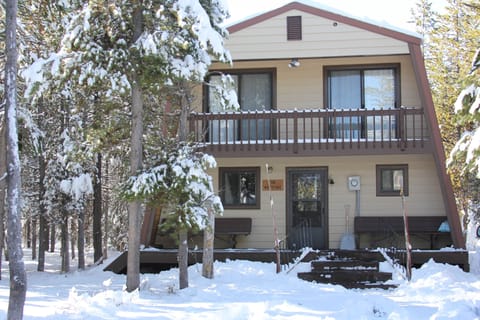 The front of the cabin.