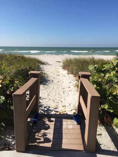 Oceanfront only steps to the beach.