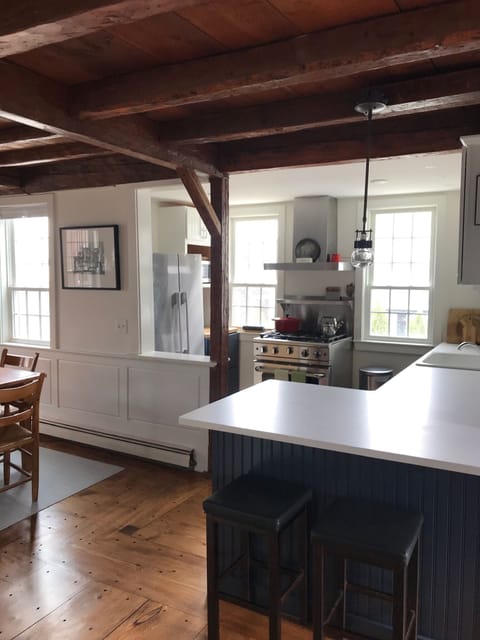 View of kitchen from living room