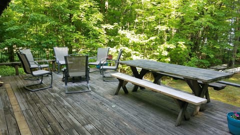 View of deck.