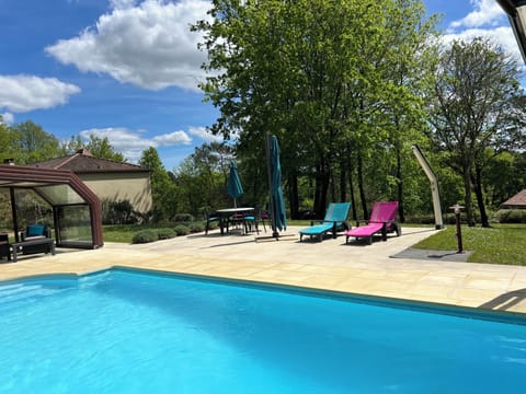 view of the sunny terrace and garden
