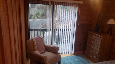 Another view of first floor queen bedroom.