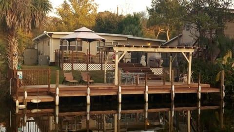 Rear view of The Manatee Hideaway-   Welcome To Our Little Slice Of Paradise!!!!