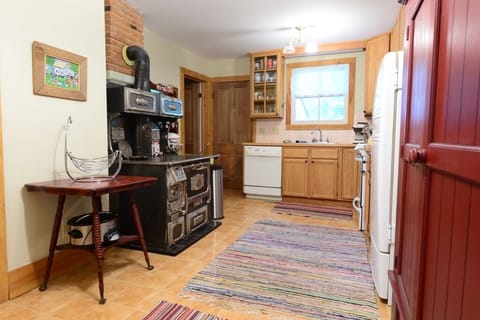 Kitchen -- our favorite 1900's Malleable Monarch Stove!