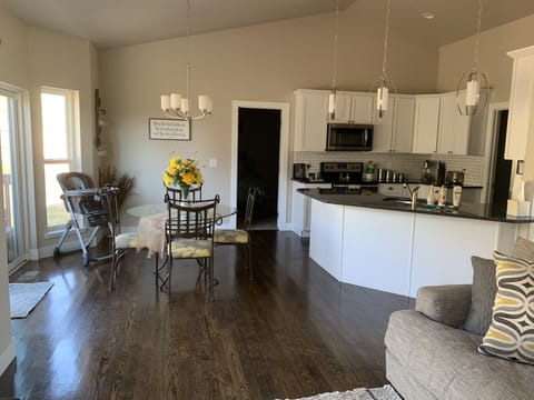 Kitchen and dining area