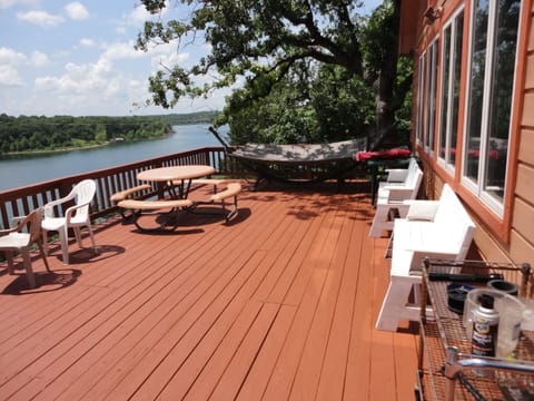 Relax!  Enjoy the beautiful views from the deck at the 'GETAWAY'!