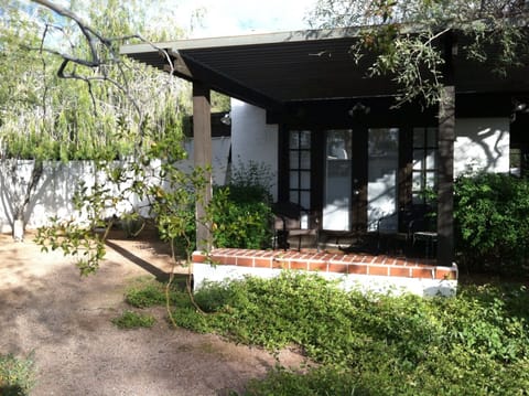 Enjoy front yard patio, an extension of living room.