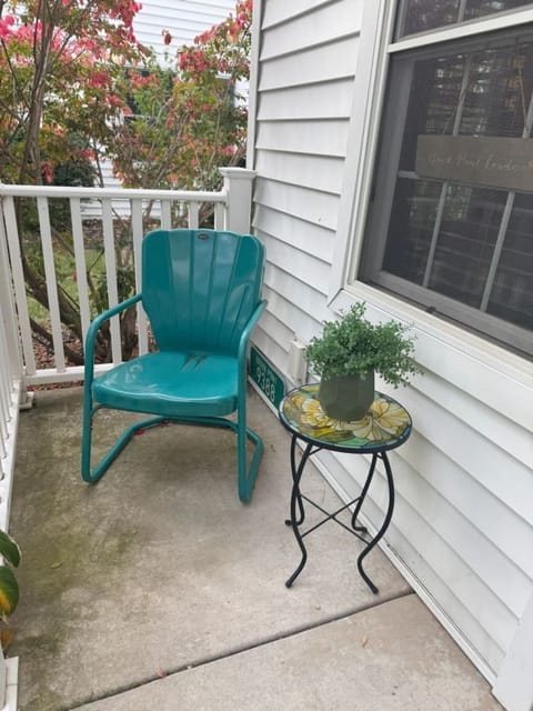 Front deck with entrance to town home/condo