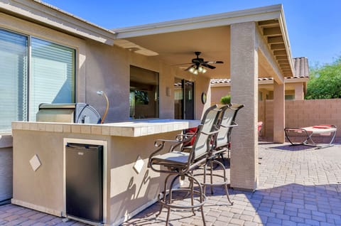Out door built in BBQ and refrigerator