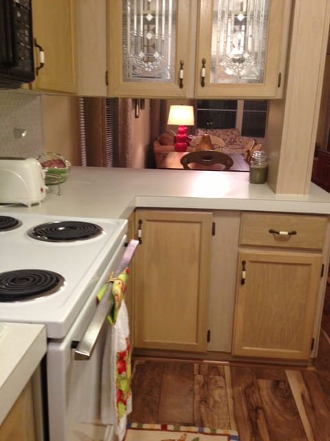 Kitchen with pass through.