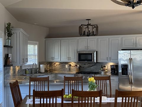 Kitchen and dining area