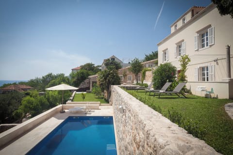 Historic villa with panoramic views over Dubrovnik and the Adriatic Sea.