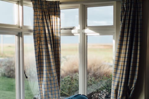 Bay windows looking over the marshes