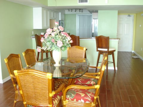 Dining Table seats 6, Bar seats 3