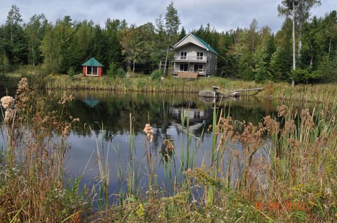 .The pond for the Canoe and fishing