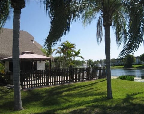 Backyard overlooking the Lake