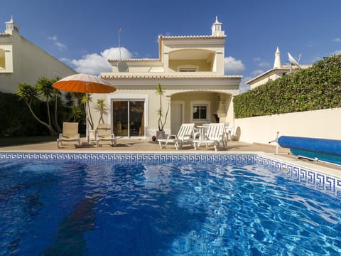 South facing pool in enclosed private grounds . 
