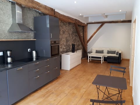 Kitchen and living room