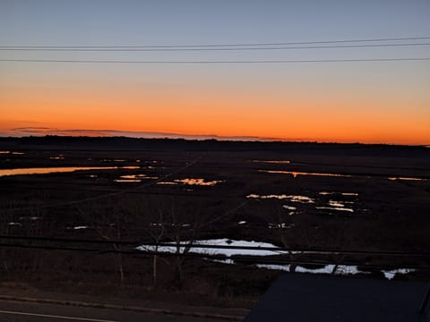 marsh sunset view