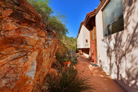west wall and main entrance