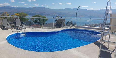 View of the pool from the ground level