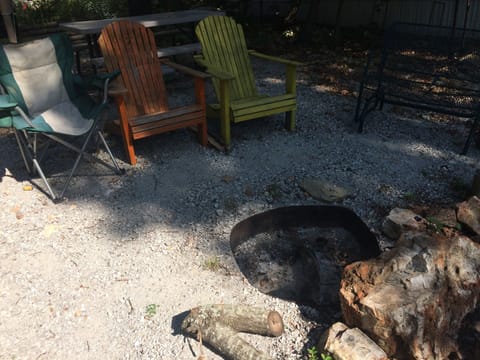 Great fire pit for those cool evenings.