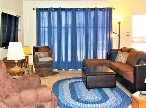 Charming Living Room is a mix of Old West Antiques and modern comfort.