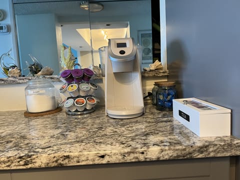 Coffee Bar!  Full size coffee pot also available.