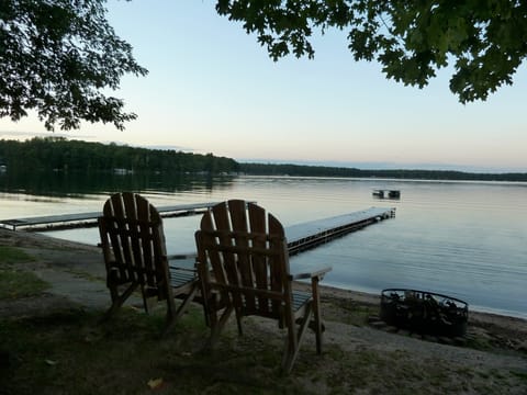 View from the cottage.  Can't get much closer to the water!