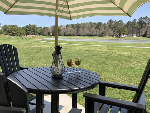 View from back downstairs patio