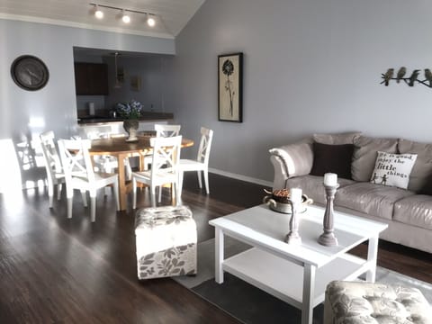 Dining room with open access to kitchen
