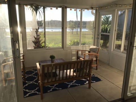 Sun room with gorgeous view!