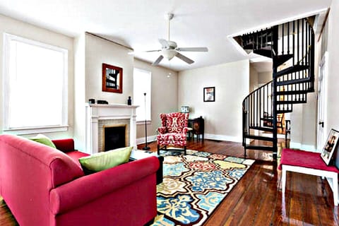 living room from front door