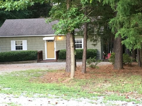 From our driveway looking at the front of house. 