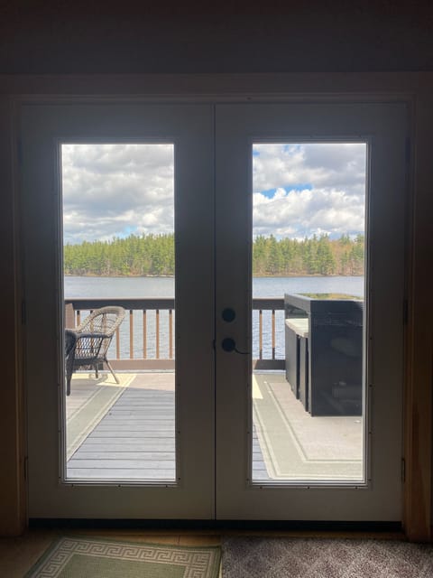 View of patio from inside