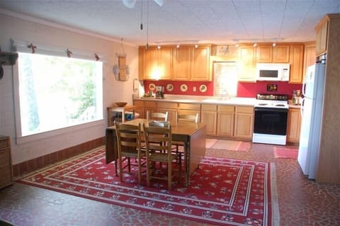 Kitchen and dining area
